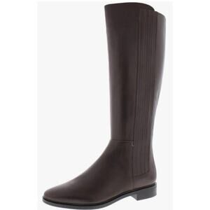 Calvin KleinTall Leather Brown Knee high Riding Boots 8.5